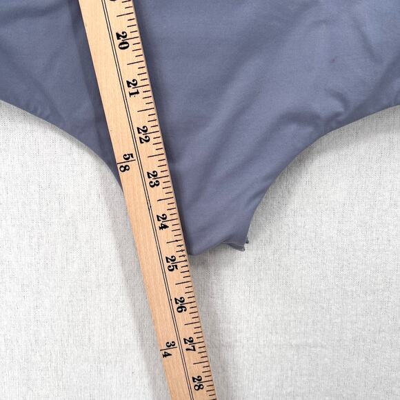 SKIMS Fits Everybody Long SleeveLow Back Bodysuit Womens 2X Gray Blue Stretch - Picture 16 of 16